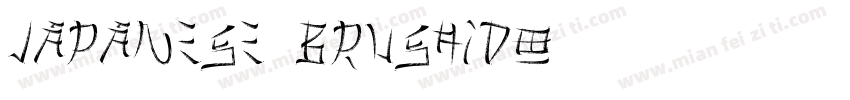 JAPANESE BRUSHIDO字体转换